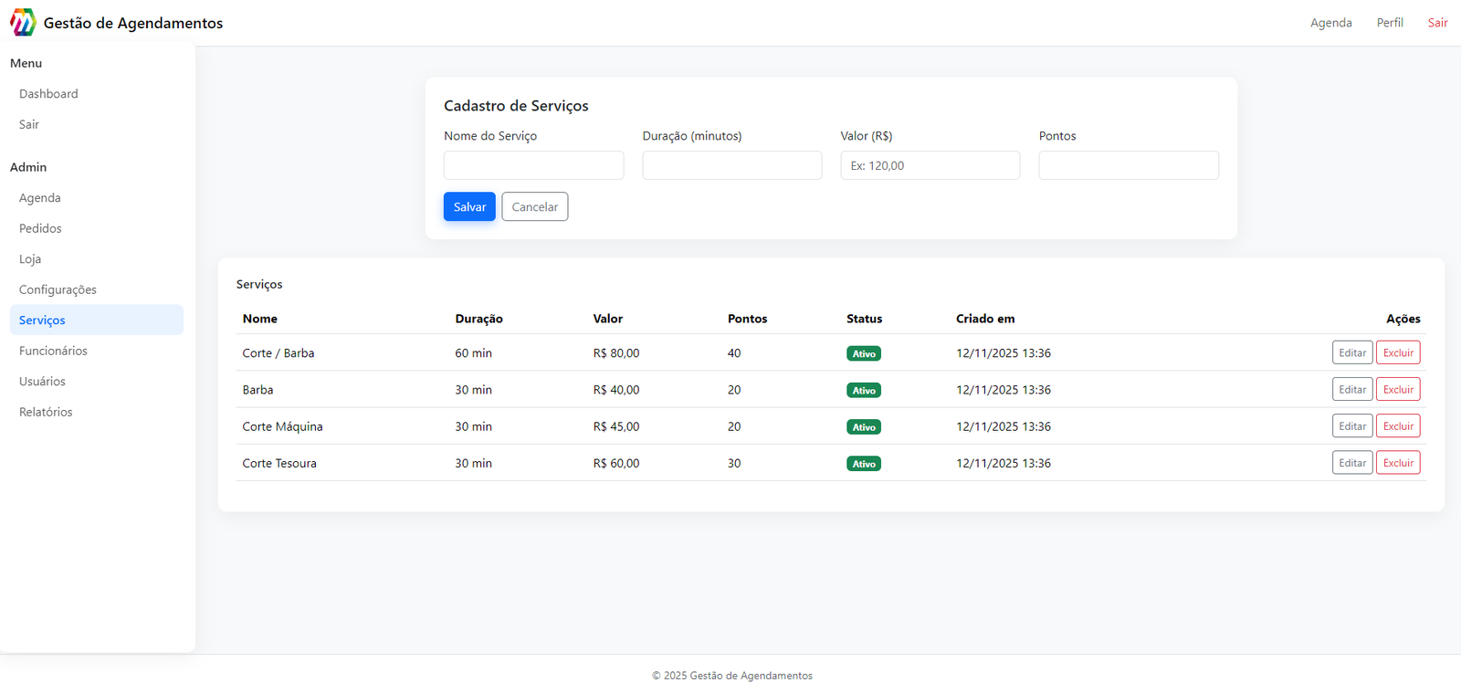 Programa de pontos e fidelidade para clientes